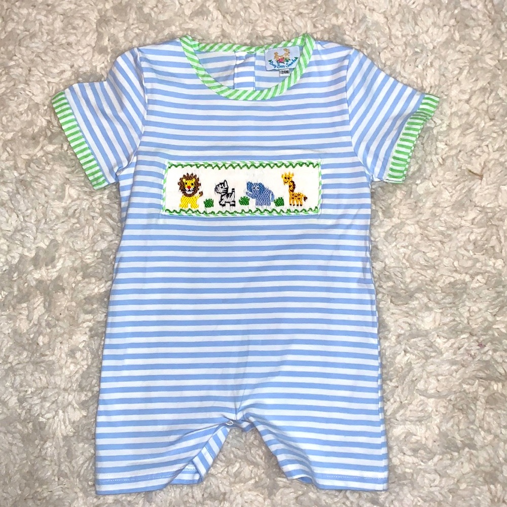 Busy Bee Smocks Zoo Romper